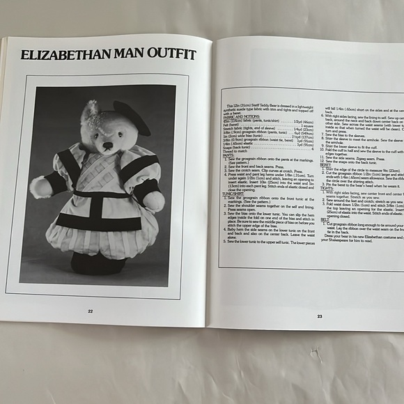 NWT Dressing the Historical Teddy Bear Costume Pattern BOOK King Charles Tudor - Picture 14 of 17